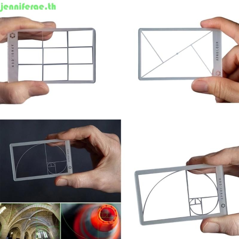 Jenniferae Golden Ratio Composition View Finder การ์ดขนาดอะคริลิค Golden Ratio Viewer สําหรับการถ่ายภาพภาพวาดวาด