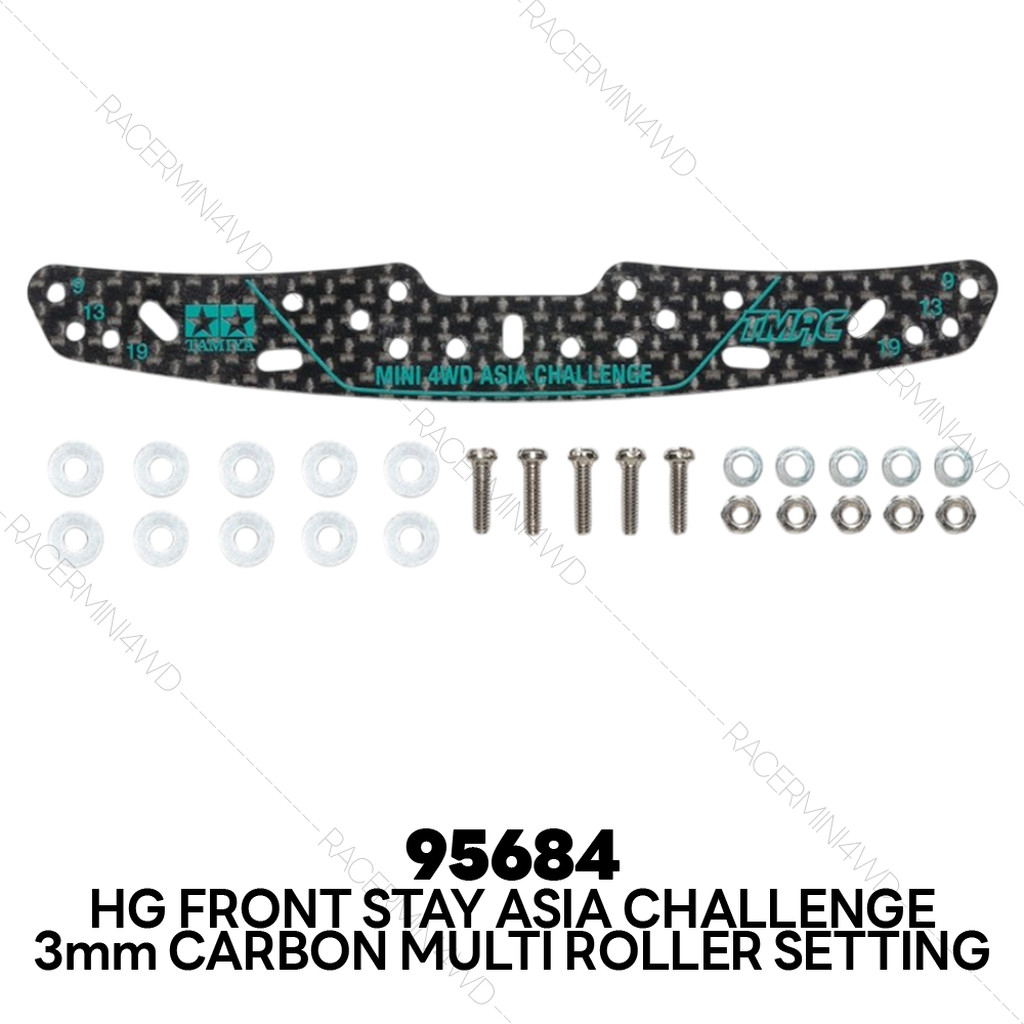 TAMIYA 95684 3mm HG Carbon Multi Roller Setting Stay Asia Challenge