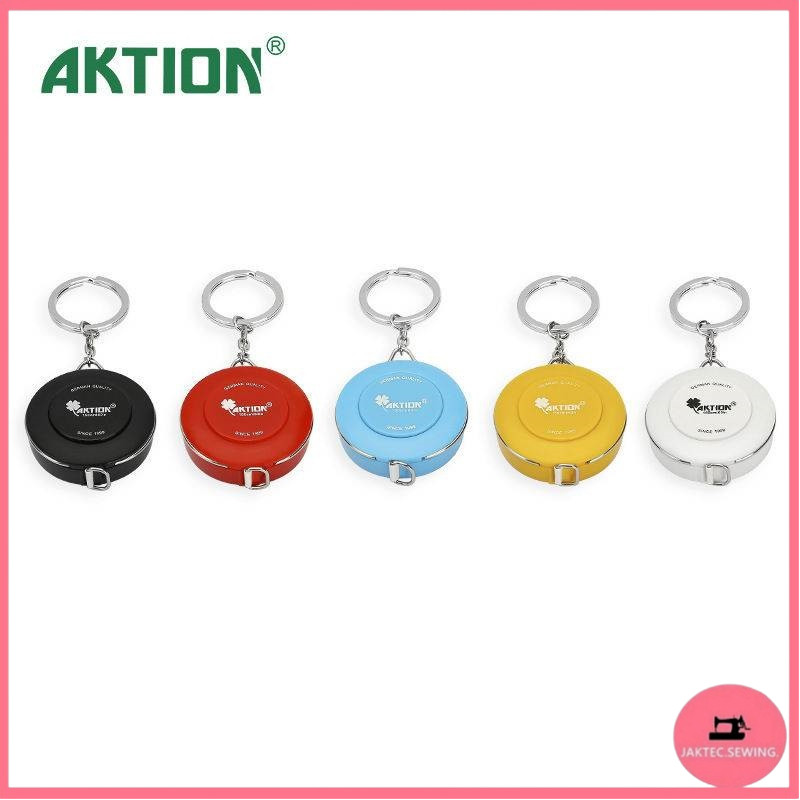 สายวัดเเบบล้อ ยี่ห้อ AKTION สำหรับเเบบพกพาตลบเมตร ขนาดมาตราฐาน 150cm/60นิ้ว(คละสี)