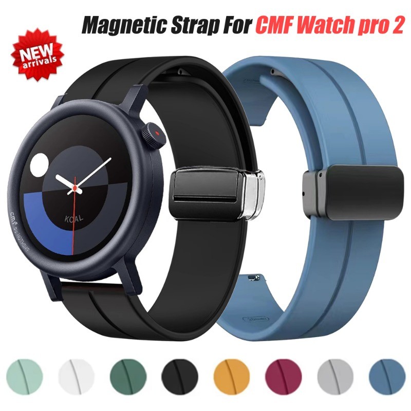 20/22 มม.แม่เหล็กสําหรับ CMF นาฬิกา pro 2 Silicoen สร้อยข้อมือสําหรับ CMF นาฬิกา pro สมาร์ท Wacth อุปกรณ์เสริม