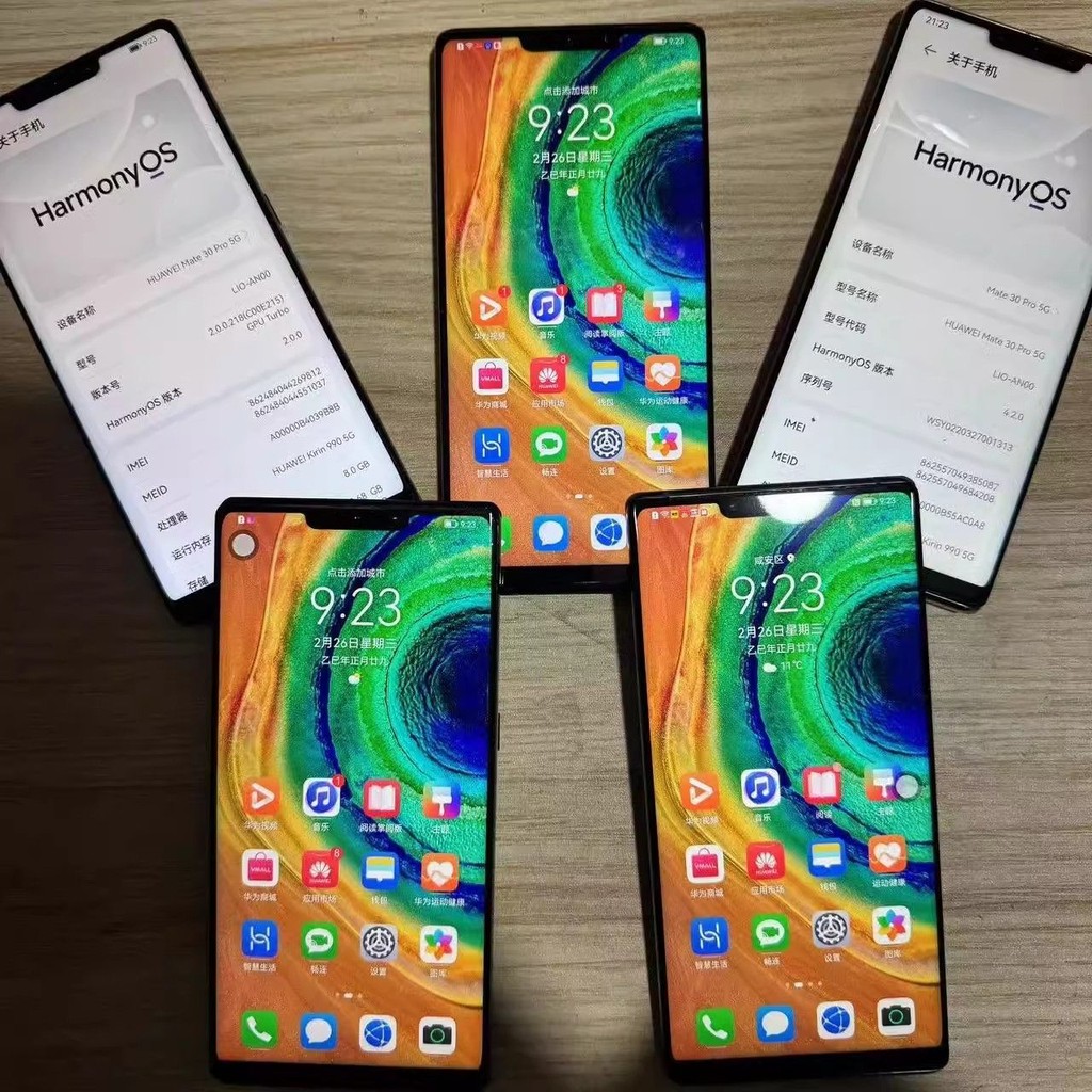 Huawei/Huawei Mate 30 Pro 256G Full Netcom 5G Kirin 990 Hongmeng NFC โทรศัพท์มือถือมือสอง