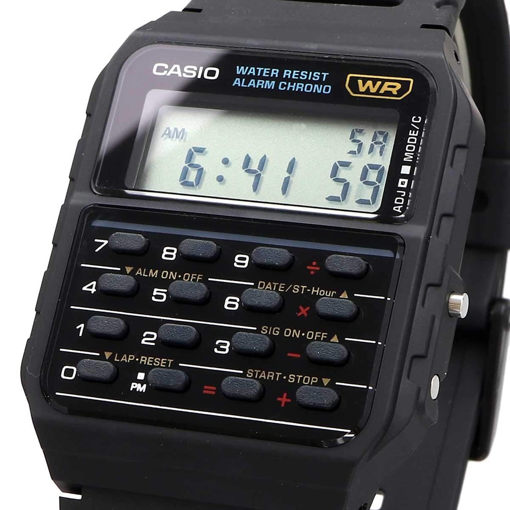 CASIO Wristwatch with Calculator Function, Calculator Watch CA-53W-1Z ราคา ถูกที่สุด ดีลบีเคเค แกลเลอรีภาพที่ 3