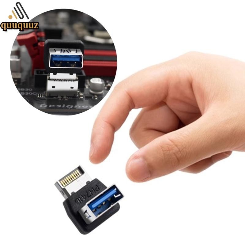 QUU Type E Converter TYPE-E เป็น USB Converter USB3 1 TYPE E 90 องศา Converter