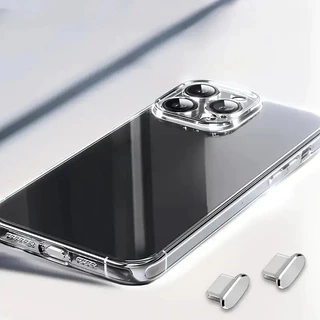 ร้านมิกะ ▏High-End High-Gloss โลหะ Type-C Anti-Dust Plug iPhone15/16 Series พอร์ตชาร์จปลั๊กป้องกันที่แม่นยํา Anti-Lost Anti-Dust