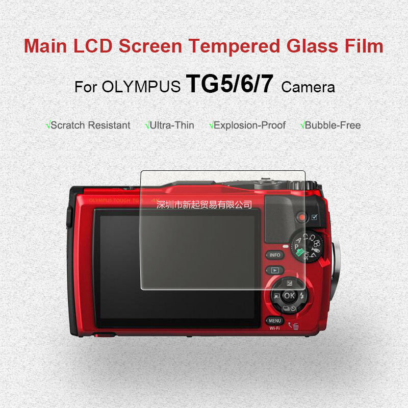 ฟิล์มกระจกนิรภัยสําหรับ Olympus Tough TG5 TG-5 TG-6 TG6 TG7 TG-7 กล้องหน้าจอ LCD