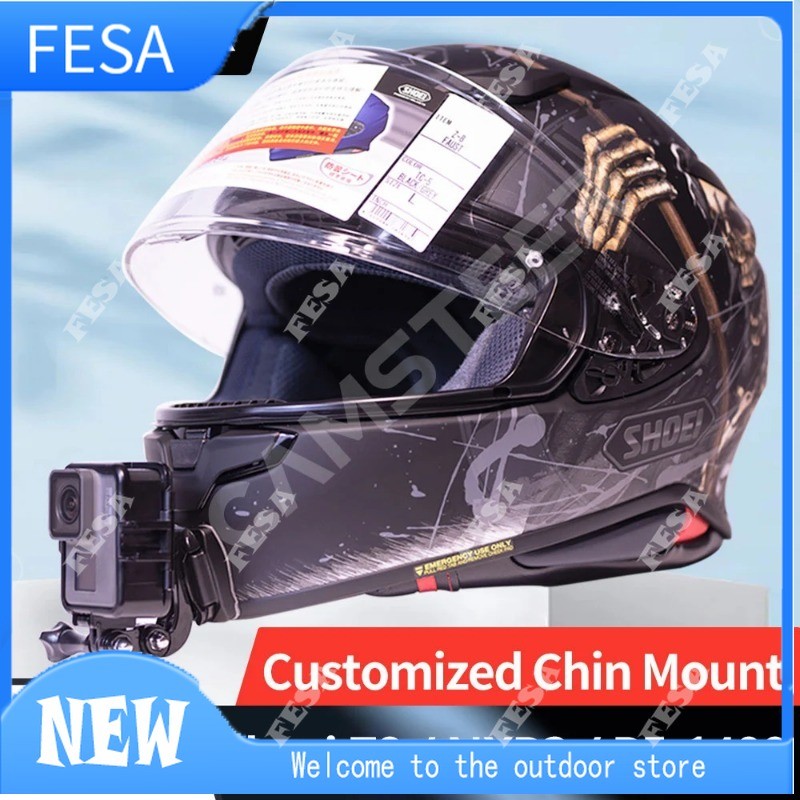 Shoei Z8 NXR2 RF-1400 หมวกกันน็อคอลูมิเนียมแบบกําหนดเอง Chin Mount สําหรับ GoPro Hero12 11 10 9 DJI 