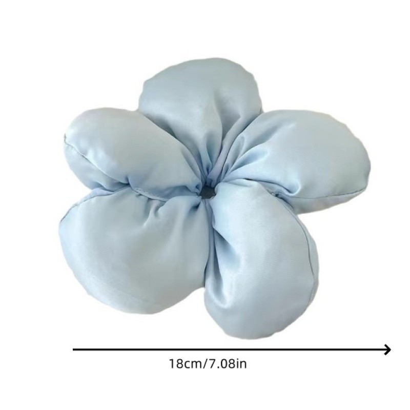 แหวนผมขนาดใหญ่ดอกไม้สามมิติผู้หญิงหวานขด Scrunchie แฟชั่นเครื่องประดับผม ราคา ถูกที่สุด ดีลบีเคเค แกลเลอรีภาพที่ 2