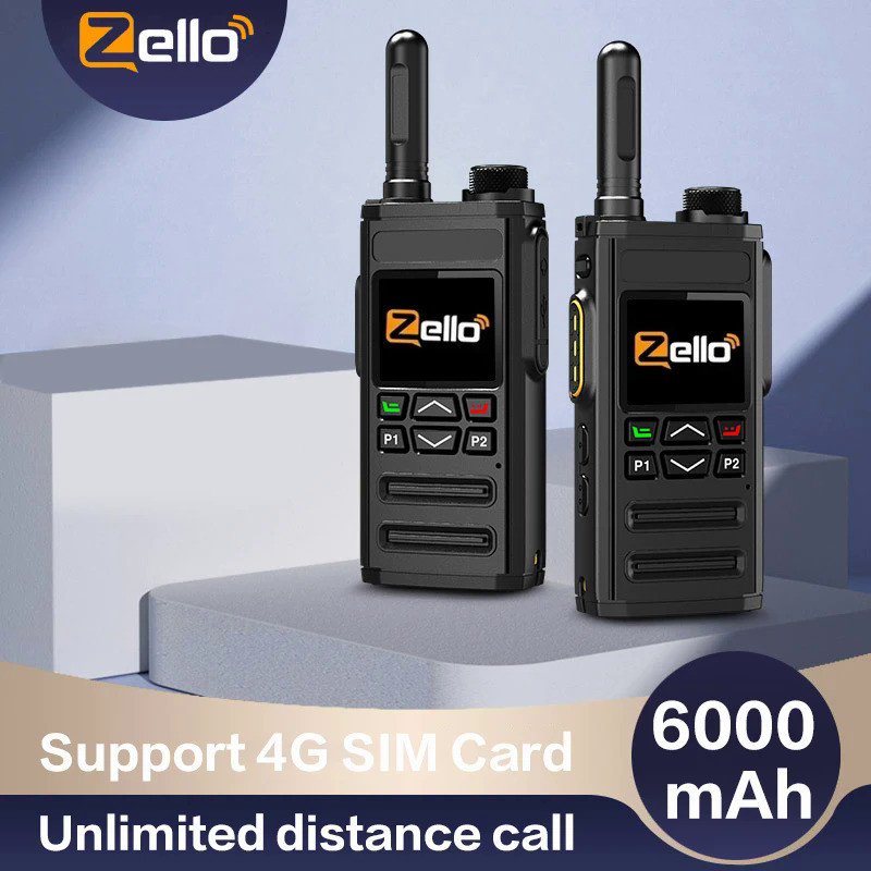 Zello Walkie Talkie 4g Sim Card WiFi Network Cell Phone Radio Long Range 100 Miles Professional POC 