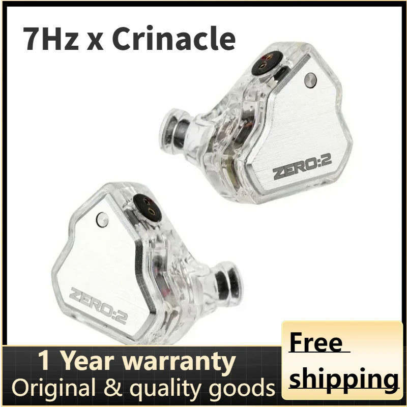 7Hz x Crinacle Zero 2 Headphone HIFI zero2 IEM 10mm Dynamic Driver Wired Earbuds Gaming Earphones wi