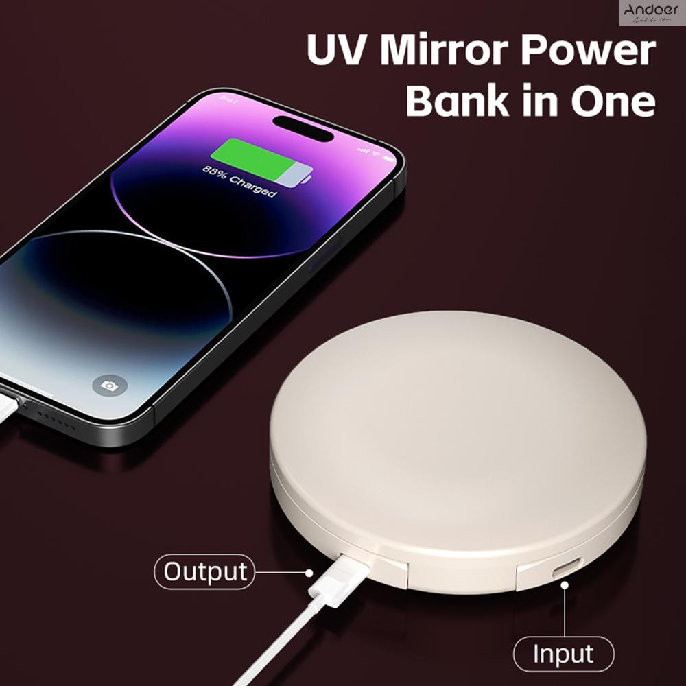 UV Makeup Mirror with Type-C Input/ Output