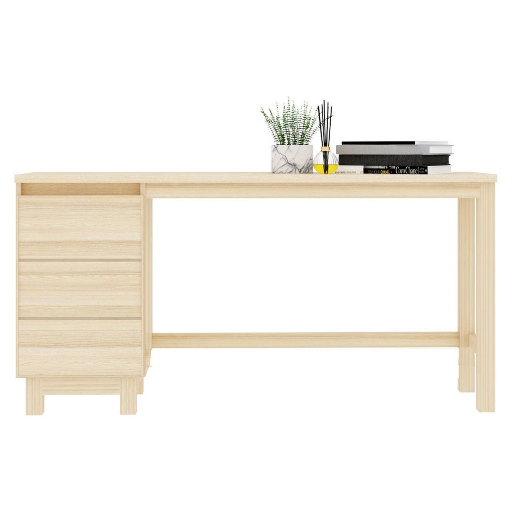 SB Design Square โต๊ะทำงาน รุ่น Hakone สีไม้อ่อน (150x40x75 ซม.) แบรนด์ KONCEPT FURNITURE