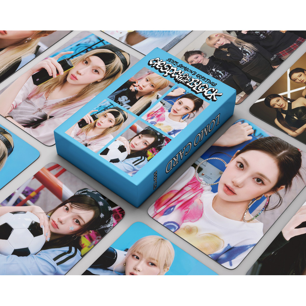 55pcs AESPA Whiplash Lomo การ์ดร้อน Mess Supernova Armageddon อัลบั้มละคร MY WORLD Gils Savage Photocards ฤดูหนาว GISELLE KARINA NING Kpop โปสการ์ดพร้อมสต็อก SX