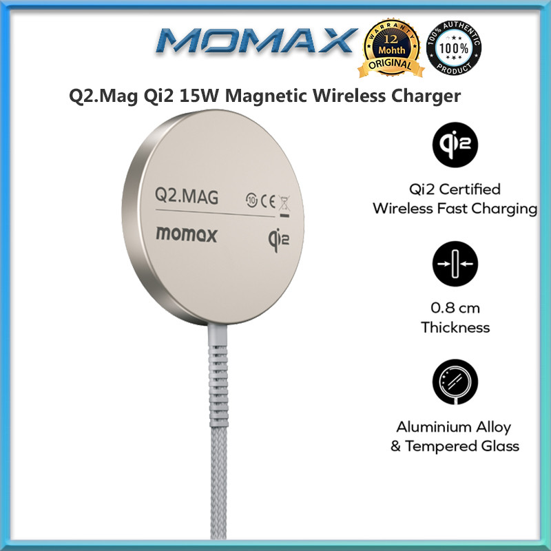 โมแม็กซ์ Q2.Mag Qi2 Magnetic Wireless Charger 15W Portable Fast Charger