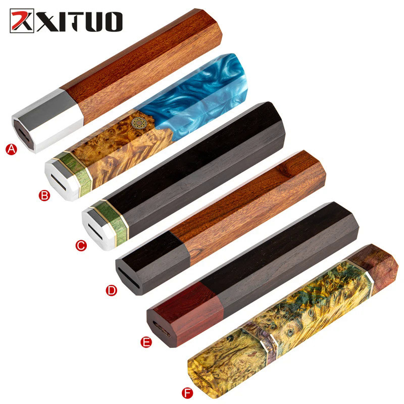 XITUO Japanese Octagonal Knife Handle Fish Raw Chef Knife Blade Sushi Kitchen Knife Solid Wood Japan