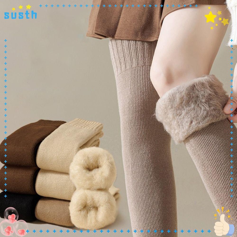 ของพวกเขา ถุงเท้ายาวถึงเข่า, ผ้าฝ้ายหนายาวถุงเท้าแน่น, แฟชั่น เจเค โลลิต้าสีทึบกว่าเข่าถุงเท้าฤดูใบไม้ร่วงฤดูหนาว