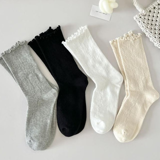 🌸พร้อมส่งในไทย🧦ถุงเท้าผู้หญิง JK สไตล์ญี่ปุ่น ถุงเท้านักเรีย…