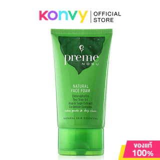 Preme Nobu Natural Face Foam 100g พรีม โนบุ โฟมล้างหน้าสูตรสมดุลธรรมชาติ.