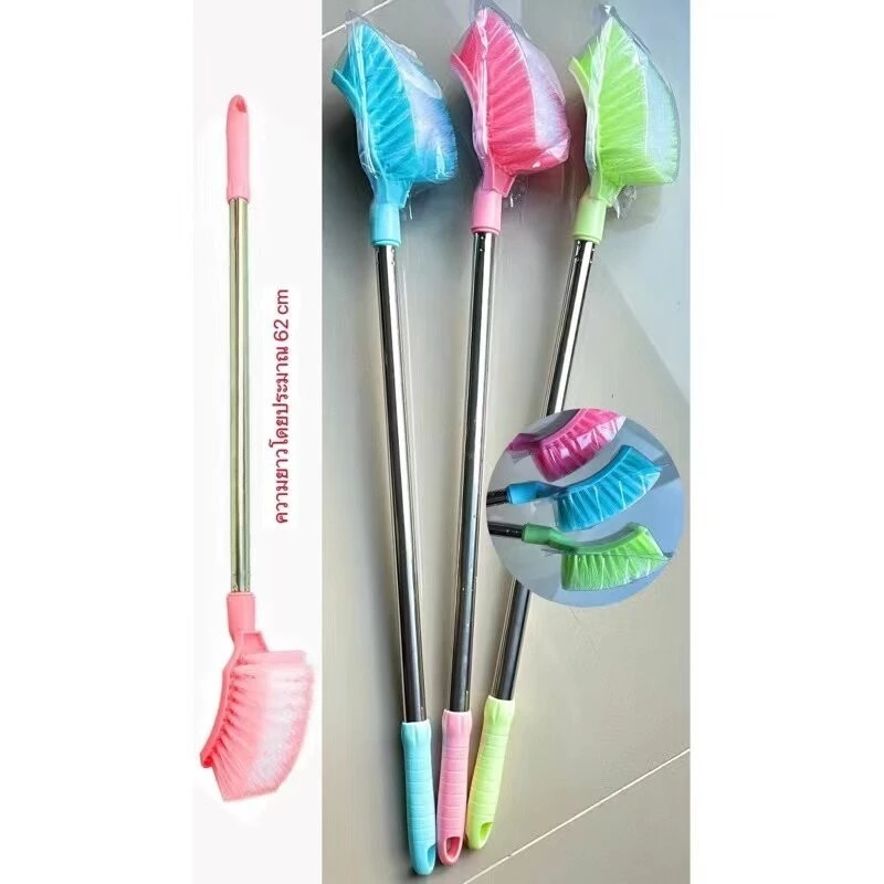 JIE HOME แปรงขัดห้องน้ำ แปรงล้างสุขภัณฑ์ แบบหัวกลม ที่ขัดห้องน้ำ ไม้ขัดส้วม