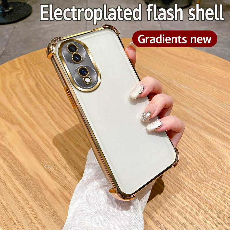 สําหรับ Honor 70 กรณีกันกระแทก Electroplated TPU เคสโทรศัพท์สําหรับ Honor70 กรณีฝาครอบ