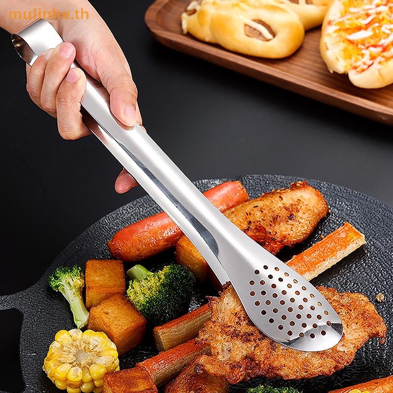 มูลินเฮ ครัวแหนบเครื่องครัวบาร์บีคิวอาหารคลิปครัวหัวหน้าแหนบสแตนเลสแบบพกพาสําหรับปิกนิกบาร์บีคิวทําอาหาร ไทย