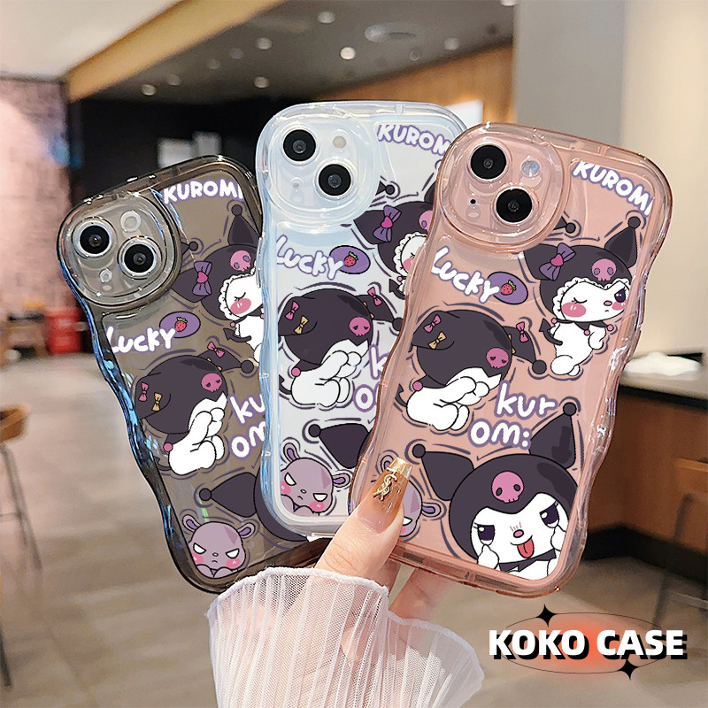 COD ใช้บังคับ iPhone 11 13 12 14 15 Pro MAX 14 15 Plus 6 7 Plus X XR XSMAX เคสโทรศัพท์กันกระแทกการ์ตูน kuromi