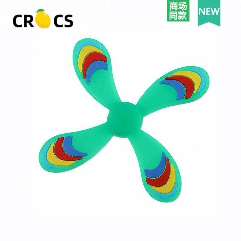 แนะนํา Crocs Crocs Crocs Zhibixing Accessories Hole Shoes Flower Cute Three-Dimensional Windmill Five-Pointed Flower Decorative Buckle
