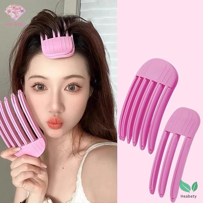 Heabety Fluffy Hairpin Curling Bangs คลิปรากผม Volumizing กิ๊บติดผมผู้หญิง Curling คลิปรูปร่างคงที่แฟชั่น Volume Hair Roller ใหม่