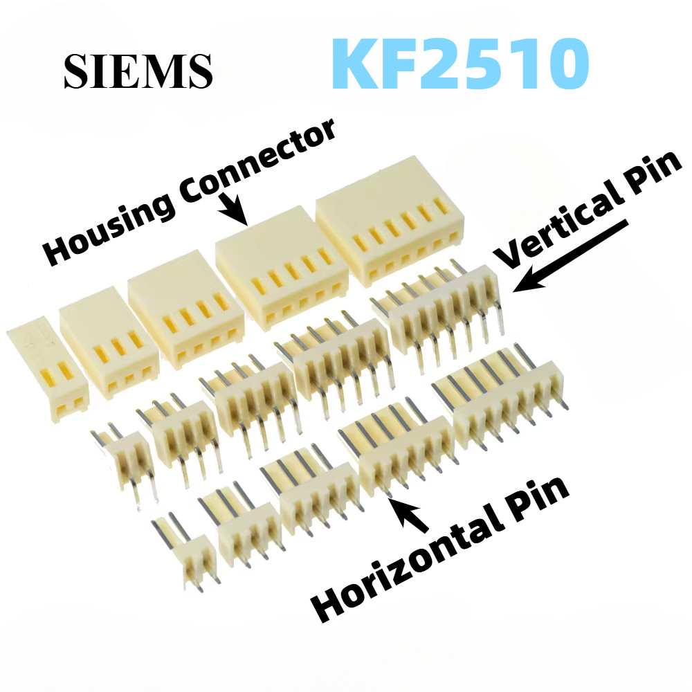 Kf2510 Connector 2.54mm Pitch 2/3/4/5/6/7/8Pin ตัวเรือน + เข็มตรง /เข็มโค้ง KF-2510 Connector