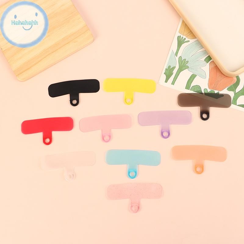 Haha 5 ชิ้น Ultra-Thin Clear สี MobilePhone Lanyard ปะเก็นเคสโทรศัพท์สากล Patch คลิปโทรศัพท์มือถือ Anti-lost Patch คลิป TH