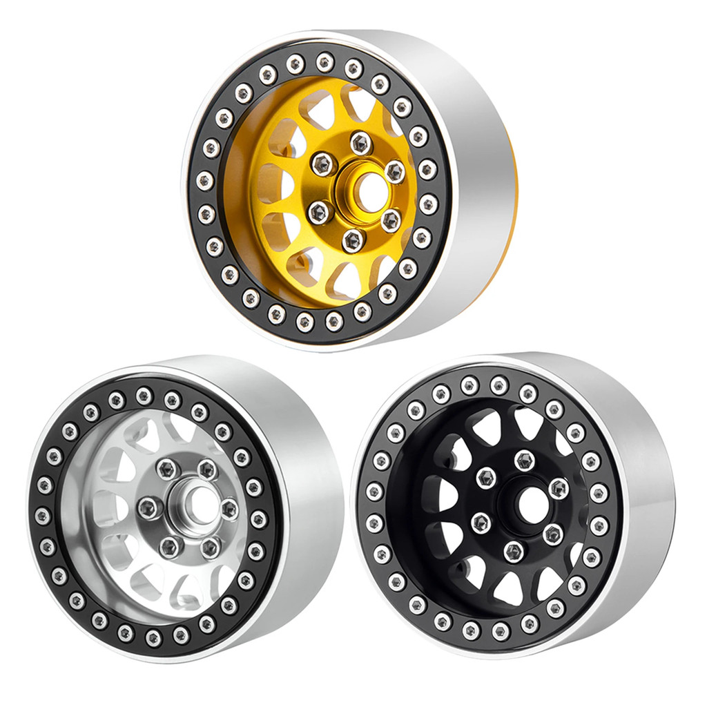 4pcs โลหะ 1.9 Beadlock ล้อขอบจานลึกลบ Offset 10 มม.ล้อ Hub สําหรับ 1/10 RC Crawler รถ SCX10 TRX4 D90 VS4-10 Gen8 MST