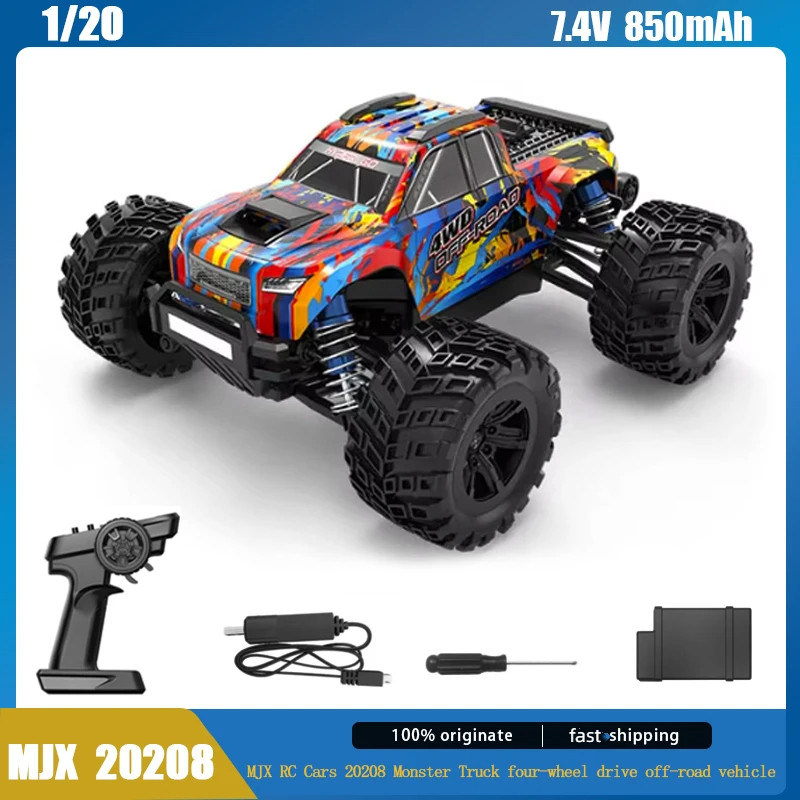 Mjx 20208 Rc รถ Mini Monster รถบรรทุก 1:20 รีโมทคอนโทรลปีนเขา Off-Road รุ่นรถบรรทุกความเร็วสูงผู้ใหญ่ของเล่นเด็กรถ