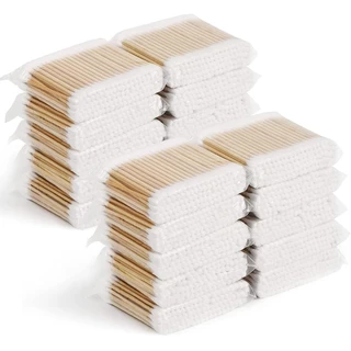 คอตตอนบัด 100 ก้าน Cotton buds สำลีปั่นหูด้ามไม้