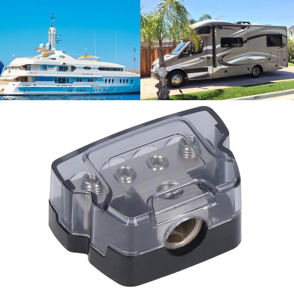 4 Way Power Distribution Block Amp Fuse Holder Ground จําหน่าย Splitter เครื่องขยายเสียงรถยนต์