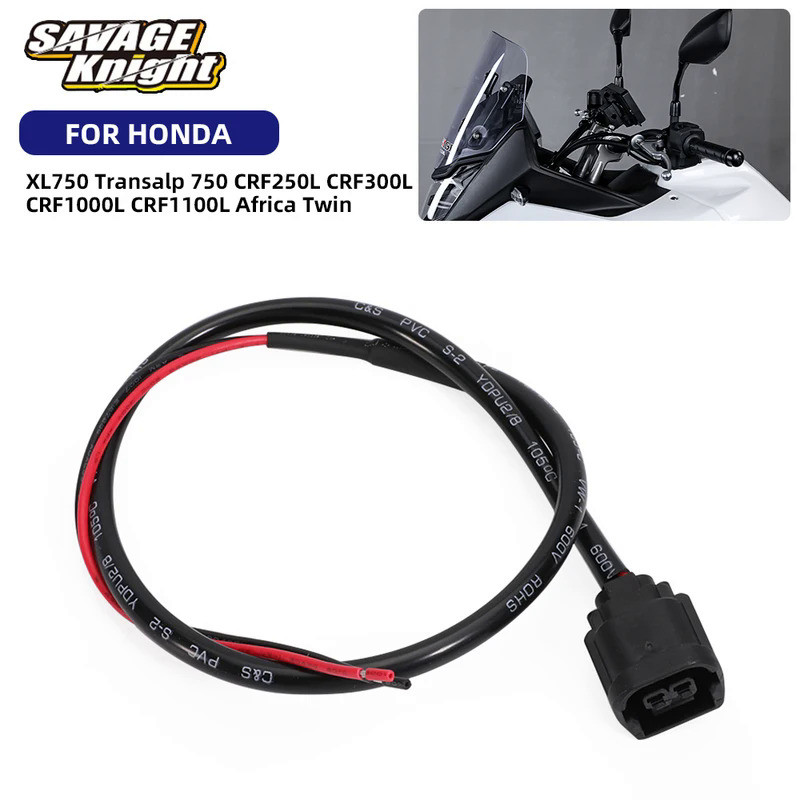 Mo  Power Outlet Connector For Honda XL750 Transalp 750 CRF250L CRF300L CRF1000L CRF1100L 2017-2024 