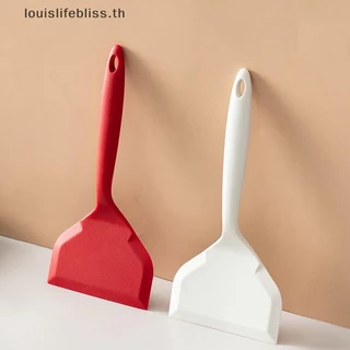 Louislifebliss ไม้พายซิลิกาเจลเครื่องครัวในครัวเรือน Non Stick Cooking Shovel เครื่องครัวซิลิโคนแบบบูรณาการ Comfort Handle ใหม่