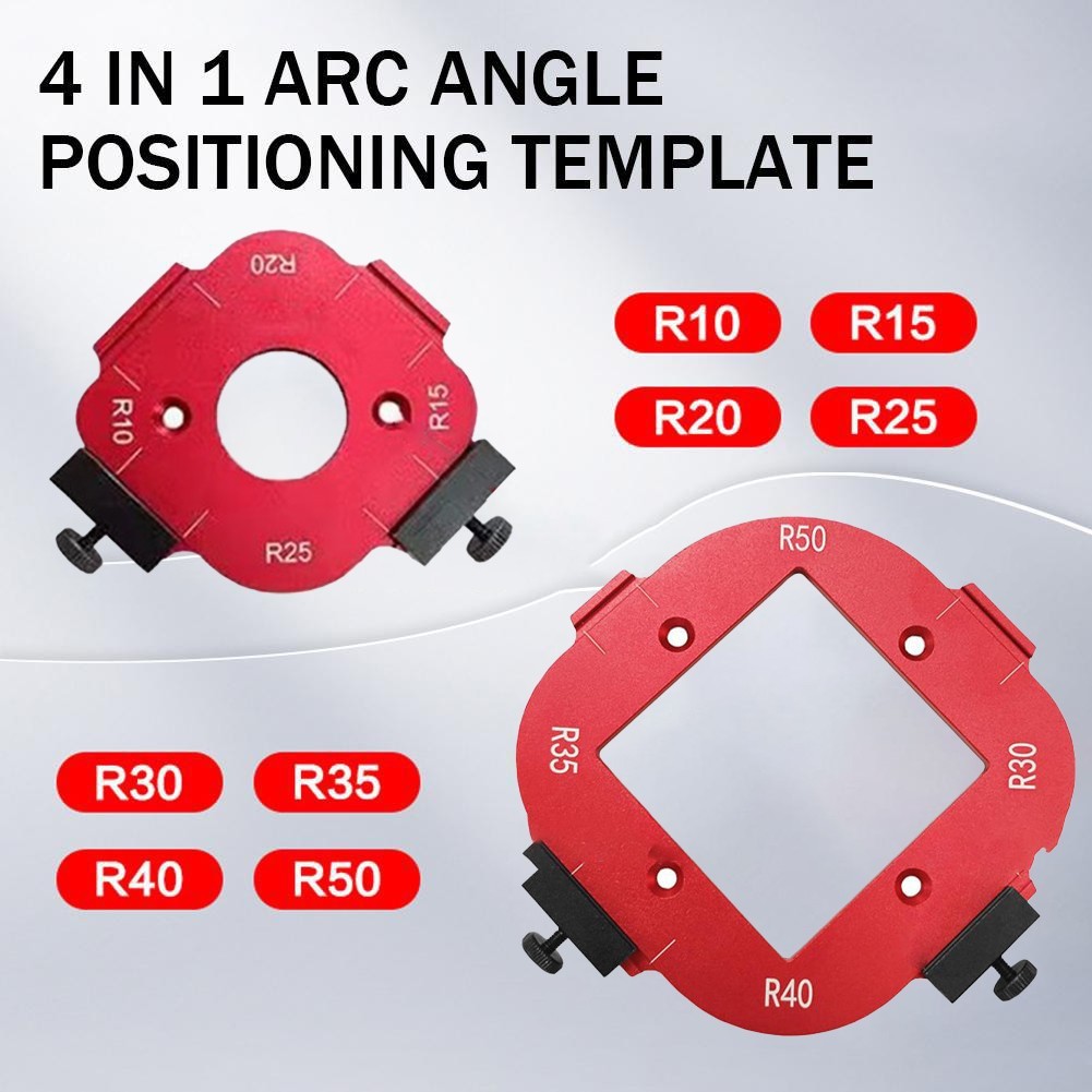 [bestshe 0806] Radius Jig Router Template Corner Radius Roouting Guide Router Bit Arc R30 R35