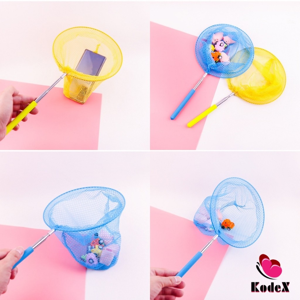KDX ตาข่ายจับผีเสื้อด้ามจับยืดได้ หรือ จับปลา เพื่อการเรียนรู้สำหรับเด็ก Fishing Net - รูปที่ 2