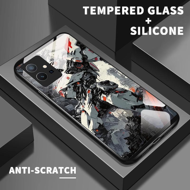 เหมาะสำหรับ VIVO Y75 5G Y75 4G Y75S Y72 Y73 Y76 Y7s Y85 Y89 กรณีโทรศัพท์ใหม่เคส Cool Anime MechWarri