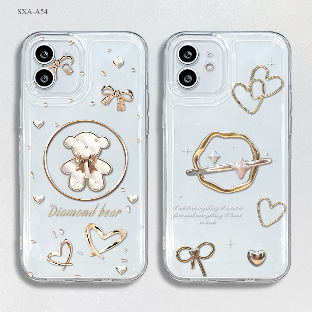 โปร่งใส เคส For Samsung Galaxy A15 A14 A13 A12 A11 A10S A06 A05 A05S A04 A04S A03 A03S M12 M11 เคสซัมซุง เคสโทรศัพท์ TKK