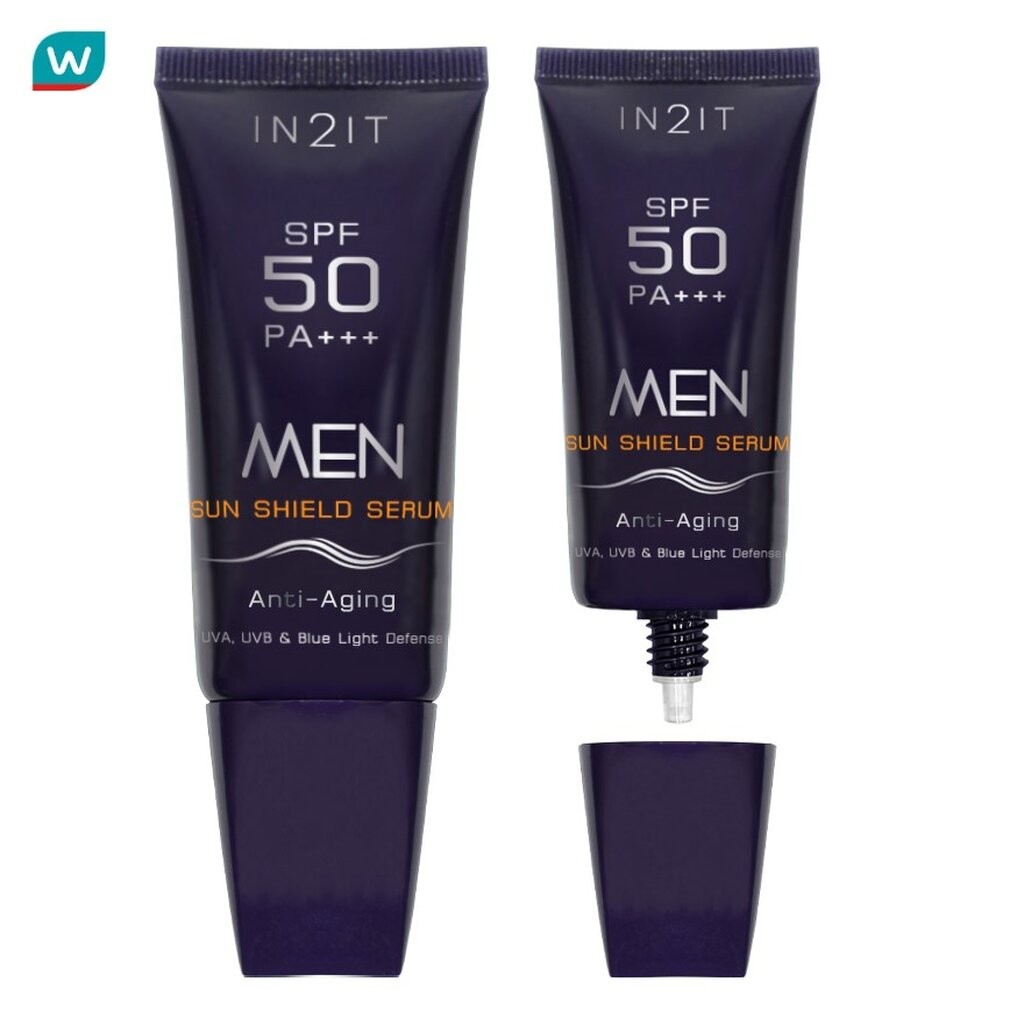 In2It อินทูอิท เมน ซัน ชิลด์ เซรั่ม SPF50 PA+++ 20ก.
