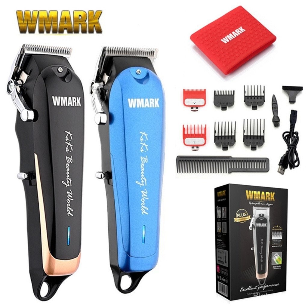 Wmark Hair Clipper NG-103PLUS Professional Clippers สําหรับตัดผมไร้สายชาร์จตัดผมมีดโกน JC0U