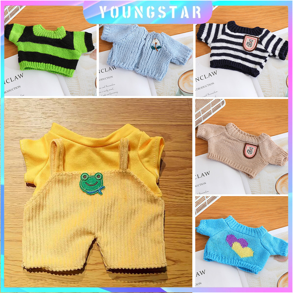 FYG ตุ๊กตาเป็ดเสื้อผ้าแฟชั่น Jumpsuit ตุ๊กตาเสื้อผ้าสี Match Hoodies ตุ๊กตาอุปกรณ์เสริมน่ารักตกแต่งเสื้อผ้าเล็กๆเด็กของขวัญ