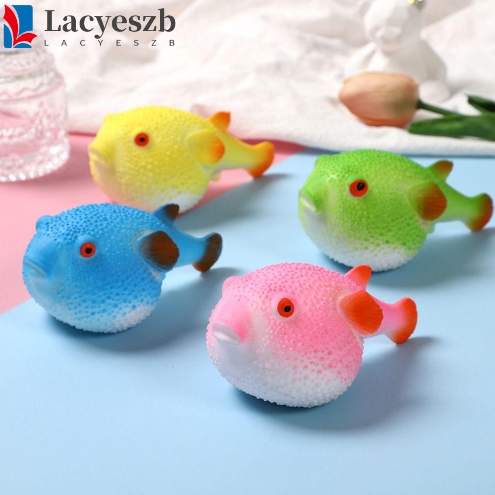 Lacyeszb Pufferfish Squeeze ของเล่น, TPR Pufferfish Pufferfish Squeeze Pinch ของเล่น, น่ารักจําลอง P