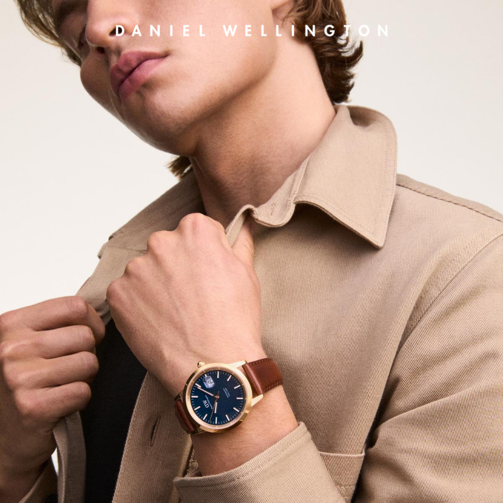 Daniel Wellington นาฬิกาข้อมือ Iconic Automatic 40mm St Mawes Rose Gold Arctic