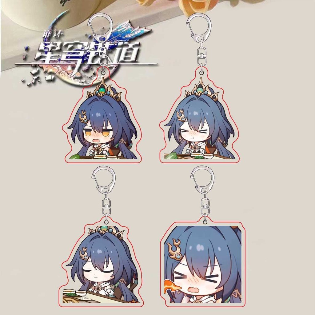 Yunli อะนิเมะพวงกุญแจ Honkai Star Rail ผู้ชายพวงกุญแจสําหรับผู้หญิงแฟชั่นสร้างสรรค์น่ารักแฟชั่นรูปตะ