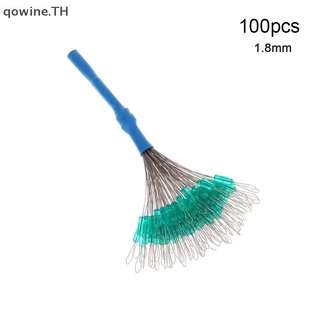 [qowine] 100 ชิ้น S/SS/SSS/M/L/LL ถั่วป้องกันการห่อลอยตกปลา Bobber ซิลิโคน Stopper Space Bean Connector สายตกปลา Tackle TH