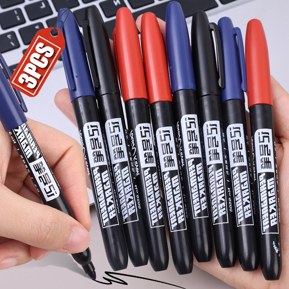 1/2/3 ชิ้น ปากกามาร์กเกอร์ Oile - ปากกามาร์กเกอร์ Fine Point กันน้ําสําหรับแก้ว หนัง ไม้ - หมึก Sketch ปากกาเครื่องเขียน Art อุปกรณ์การเรียน