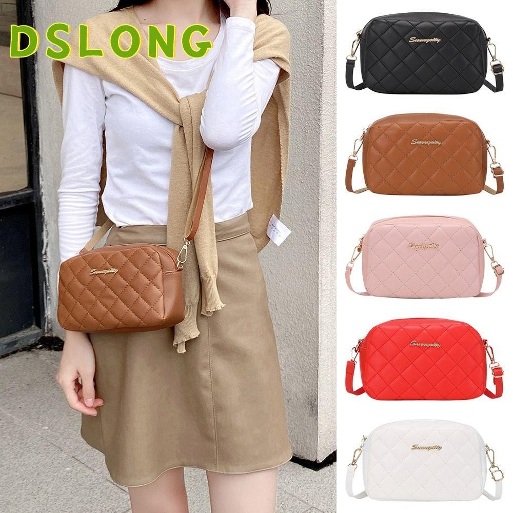 DSLONG กระเป๋าถือ กระเป๋าสะพายไหล่ สะพายข้าง ปักลาย หรูหรา สําหรับสตรี