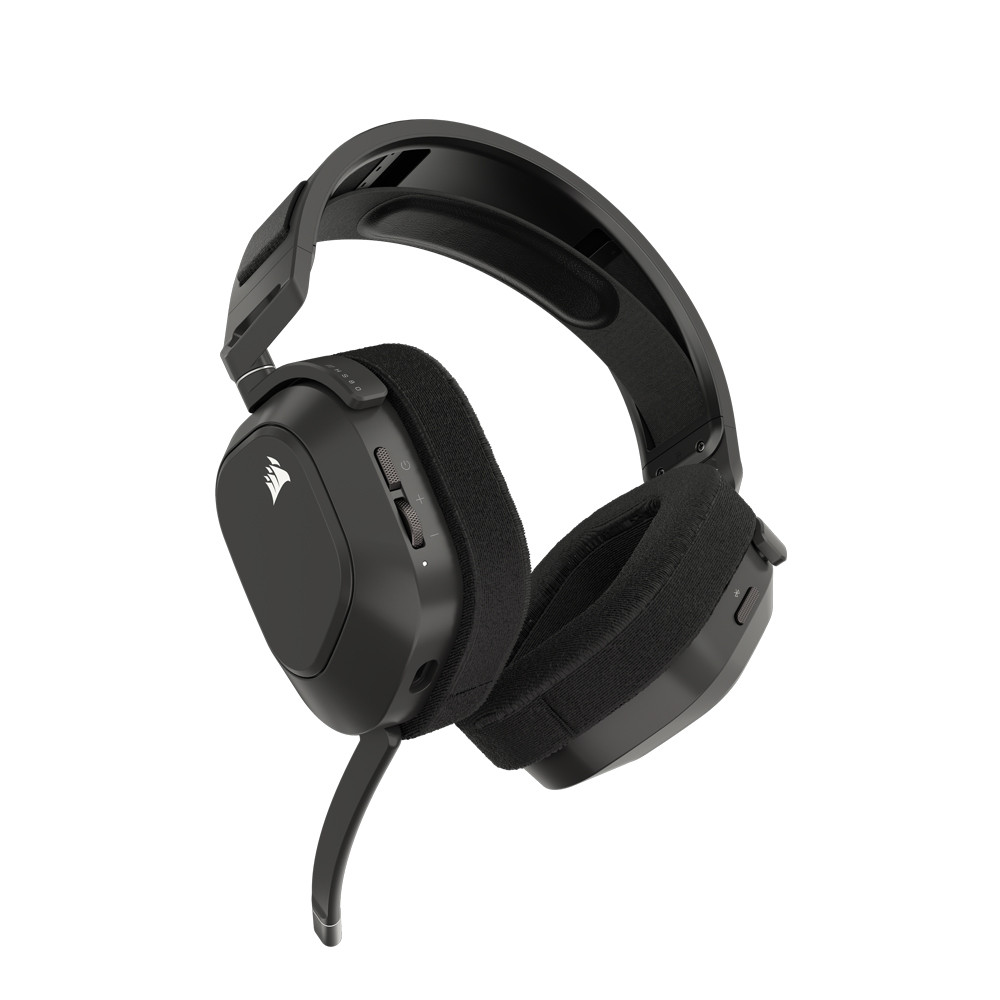 CORSAIR HEADSET HS80 MAX WIRELESS GAMING HEADSET, STEEL GRAY หูฟังเกมมิ่ง : CA-9011295-AP