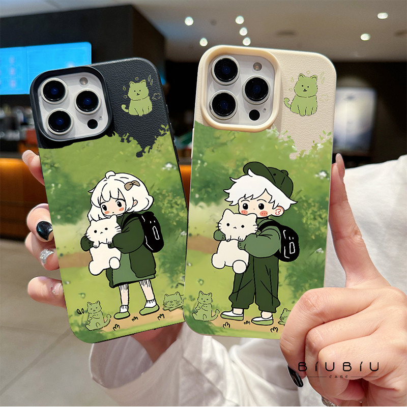 แอปเปิ้ลโทรศัพท์ สาวสนามหญ้า สำหรับ iPhone เคสไอโฟน 13 12 11 PRO MAX X XS MAX 16 15 14 XR 7/8PLUS จัดส่งจากประเทศไทย
